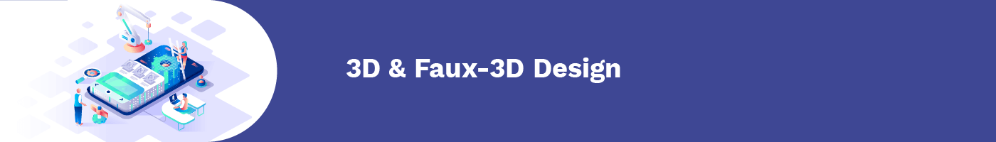 3d and faux 3d design